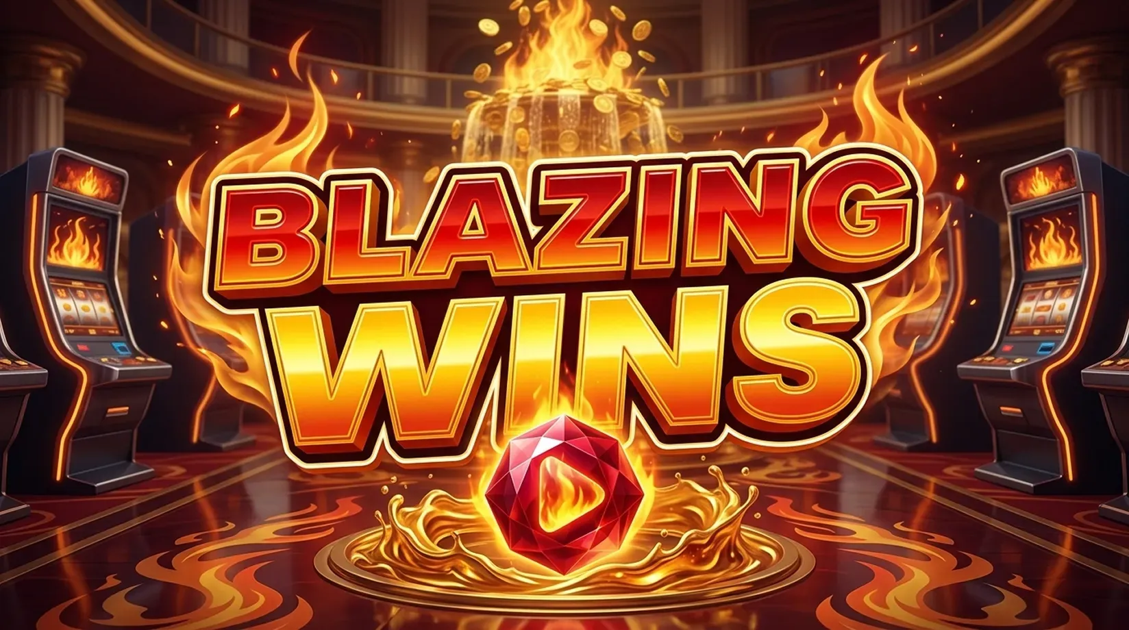 Blazing Wins: 5 lines Blazing Wins